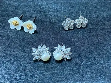 고베 반테인 귀걸이 3종 담수 진주 큐빅 지르코니아 등