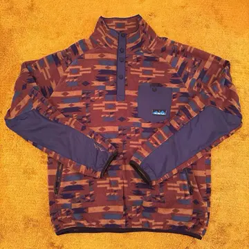 KAVU 카부 플리스 자켓 스냅 T 플리스 L 네이티브 무늬