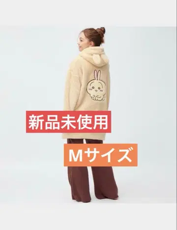 [ 미사용 새상품 ] GU 마쉬멜로우 필 라운지 후드티 토끼 M 사이즈