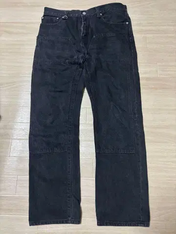 코지마 블랙 스트레이트 데님 팬츠