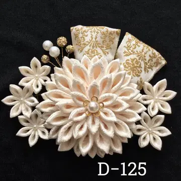 츠마미자이쿠 머리 장식 결혼식 성인식 졸업식 사전 촬영