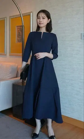 [ 새상품 ] Keyneck Jacquard Dress