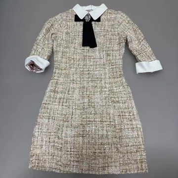 트위드 원피스 한국 구매 핑크 블랙핑크 착용