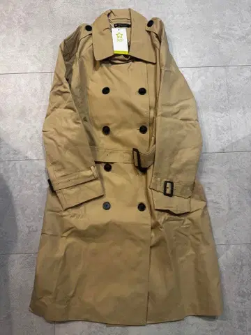 트렌치코트 [ L 사이즈 ] 여성용 세탁 가능 아우터 롱 기장 방풍 방한