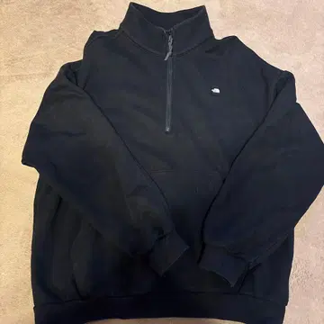 THE NORTH FACE 블랙 하프 지퍼 맨투맨 L