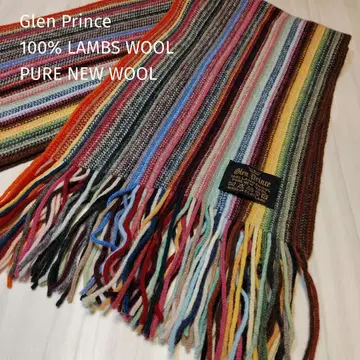 Glen Prince 멀티 컬러 스트라이프 머플러