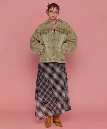 메종 스페셜 원피스 체크 블랙