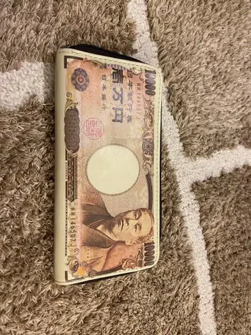 천엔 지폐 디자인 장지갑