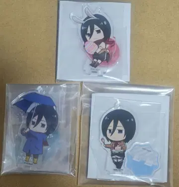 진격의 거인 애니메이트 카페 [미카사] 아크릴 스탠드 키링