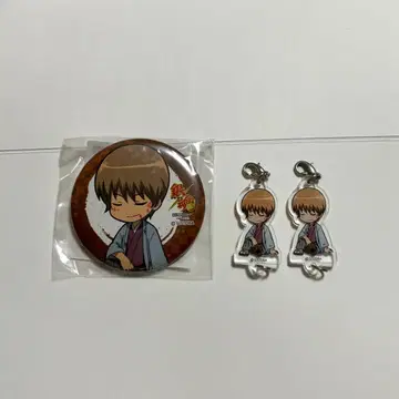 은혼 캐릭터 팝업 스토어 캔뱃지 키체인 오키타 소고