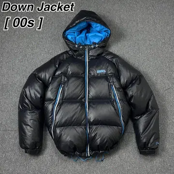00s y2k archive 다운 자켓 RUSTY 팔자 지퍼
