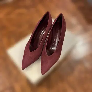 FABIO RUSCONI* 보르도 스웨이드 펌프스