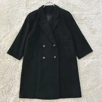더블 체스터 코트 롱 코트 캐시미어 100% 여성용