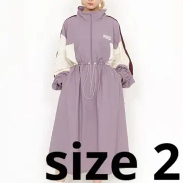 PUNYUS 절개 나일론 원피스 퍼플 size 2