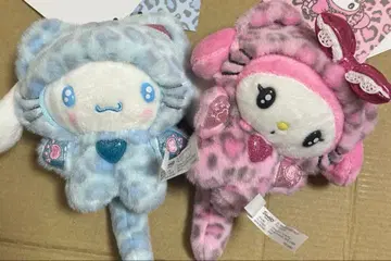 산리오 갸루 고양이 레오파드 무늬 마스코트 참 시나몬 마이멜로디