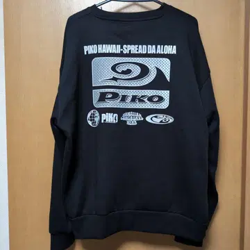 [택 포함 새상품] Piko 블랙 크루넥 트레이닝복 서프계 피코