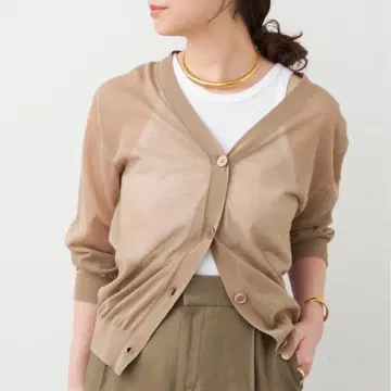 미사용 새상품! 두지엠 클라세 VOILE V넥 가디건