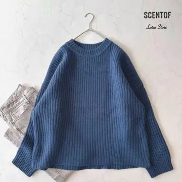 새상품급 APSTUDIO SCENTOF 울코튼 크루넥 니트