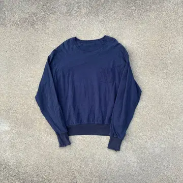 HEXICO 헥시코 네이비 맨투맨 포켓