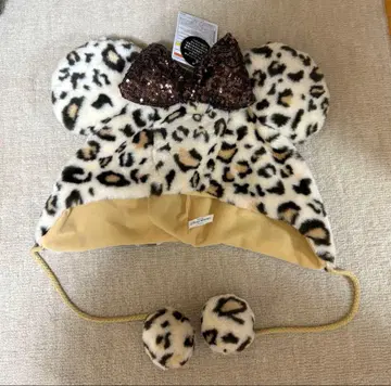 [ 미사용 새상품 ] 디즈니 레오파드 무늬 팬캡