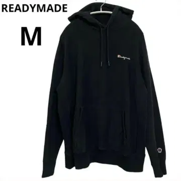READYMADE 레이디메이드 후드티 로고 블랙 M 사이즈 무지