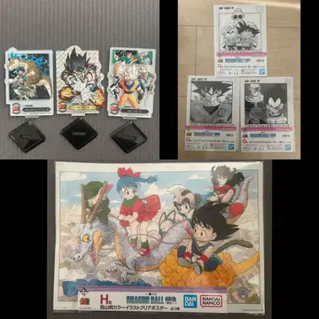 드래곤볼 제일복권 클리어 포스터, 클리어 파일, 아크릴 스탠드