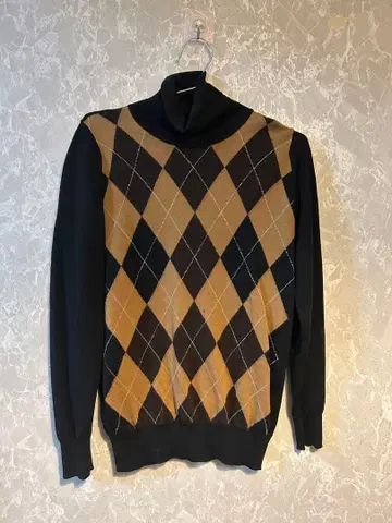 john smedley 존스메들리 터틀넥 아가일 무늬 S