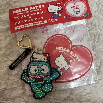 반짝반짝 한교동 키티 아크릴 키링 카라비너 포함 에어 프레셔너