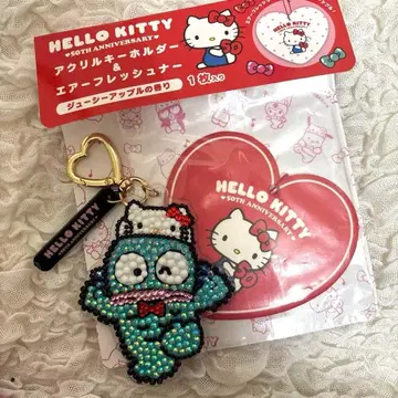 반짝반짝 한교동 키티 아크릴 키링 카라비너 포함 에어 프레셔너