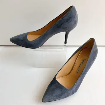 새상품급 PELLICO 스틸레토 블루 그레이 스웨이드 24cm