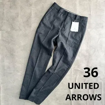 유나이티드 애로우즈 테이퍼드 팬츠 울 가을/겨울 따뜻한 바지 슬림