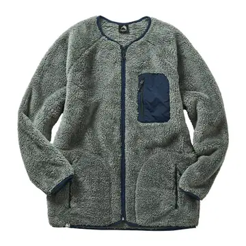 워크맨 스트레치 플리스 노카라 자켓 차콜 그레이 L 사이즈