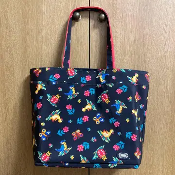 FIELDER 꽃무늬 토트백 네이비