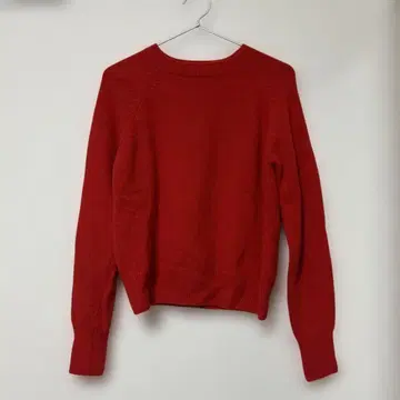 El mar 울 혼방 래글런 크루 니트