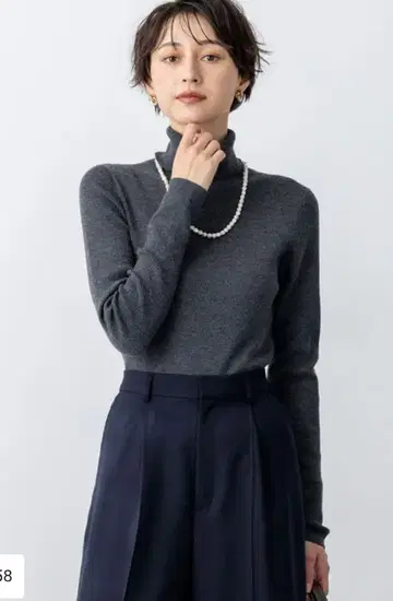 23구 울 리브 터틀 니트 그레이 계열