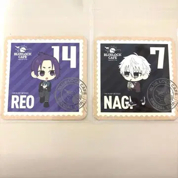 블루 록 콜라보 카페 나기 세이시로 미카게 레오 특전 코스터