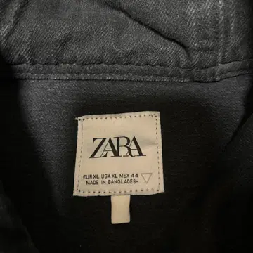 ZARA 후드 부착 다크 그레이 지퍼 후드티 44