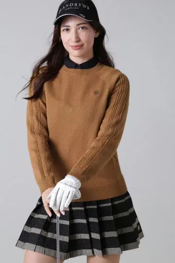 새상품급 St ANDREWS 캐시미어 혼방 울 니트 사이즈 S