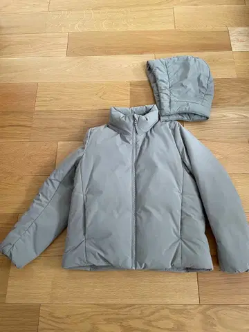 유니클로 다운 자켓 S 베이지