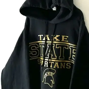 저지즈 TAKE STATE SPARTANS 후드티 L 블랙 구제 의류
