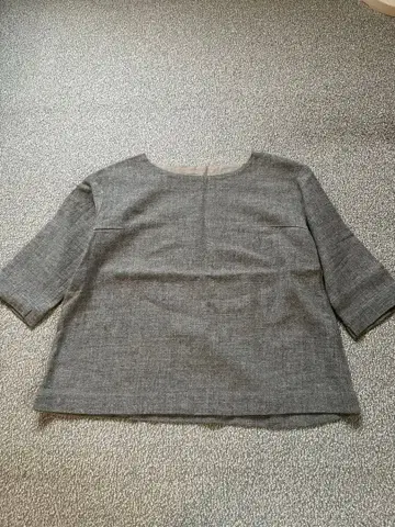 prit 울 마 혼방 7부 소매 상의