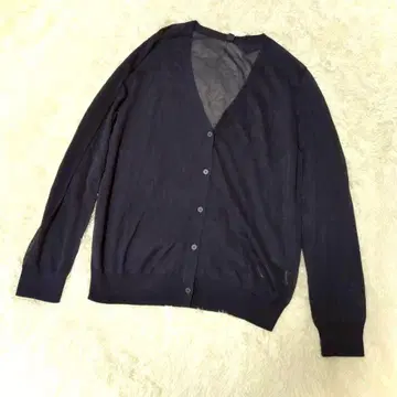 유니클로 시어 V넥 가디건 XXL 네이비 빅 사이즈 레이어드