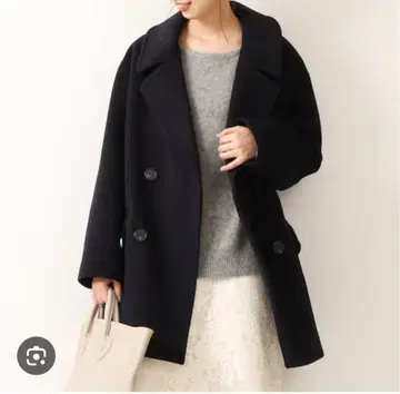 스픽 앤 스팬 테일러드 컬러 숏코트