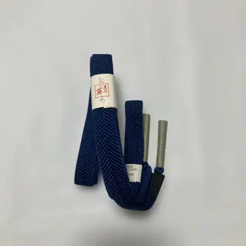 쿄노하나 허리띠 초목 염색 블루 미사용 새상품