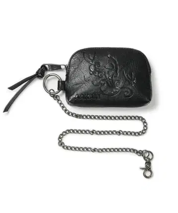 AAKAM Studded Chain Wallet (Black)