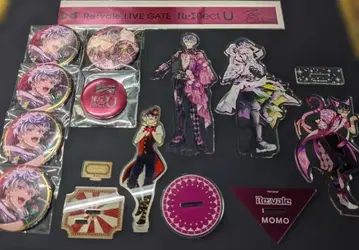 아이나나 모모 캔뱃지 은색 테이프 아크릴 스탠드 특전