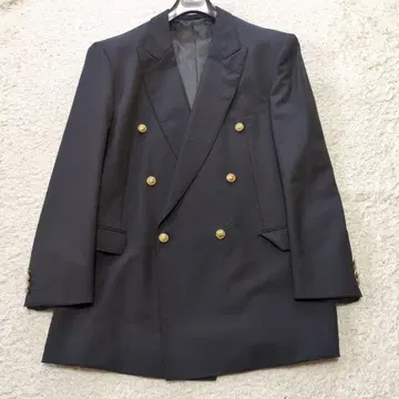 10-62 Brooksfield 네이비 재킷 더블 골드 버튼 사이즈 3L