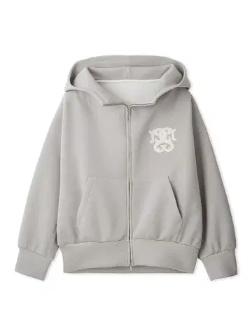 SNIDEL 볼륨 후드티 그레이