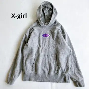 엑스걸 후드티 풀오버 그레이 M