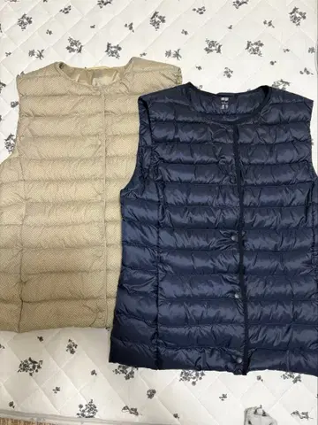 유니클로 다운 베스트 2개 세트